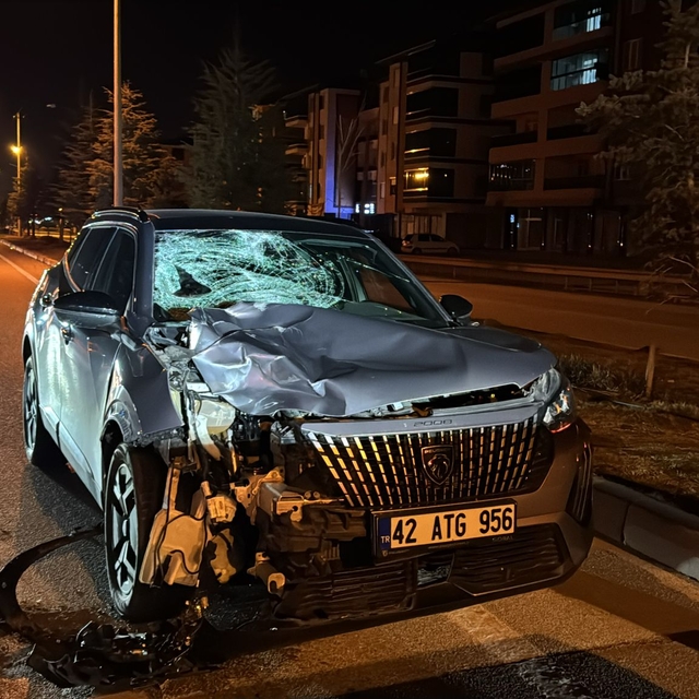 Konya'da cipin çarptığı yaya öldü