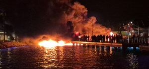 Bodrum'da milyonluk tekneler alev alev yanıyor