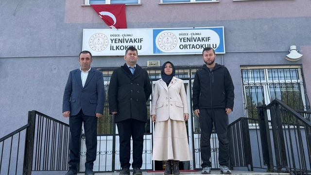 Çilimli'de okullar incelendi