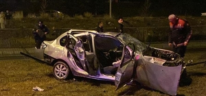 Yozgat'ta devrilen otomobildeki 1 kişi öldü, 1 kişi yaralandı