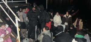 Bodrum'da 33 kaçak göçmen 3 göçmen kaçakçısı yakalandı
