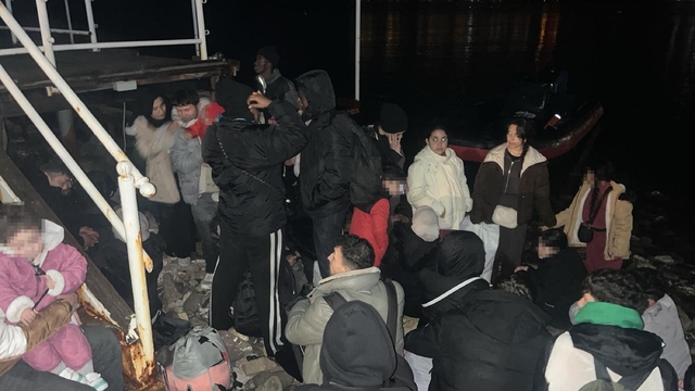 Bodrum'da 33 kaçak göçmen 3 göçmen kaçakçısı yakalandı