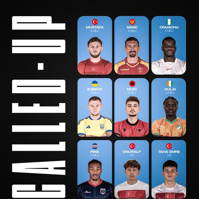 Trabzonspor'dan 9 oyuncuya milli davet