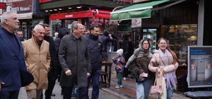 Başkan Ergin bayramda esnaf ve vatandaşlarla buluştu