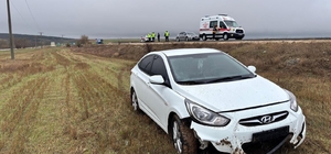 Bilecik’te ıslak yol kazaya neden oldu: 2 yaralı