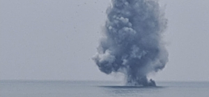 Ordu'da kıyıya vuran insansız deniz aracı imha edildi