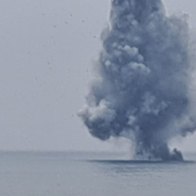 Ordu'da kıyıya vuran insansız deniz aracı imha edildi