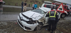 Bingöl’de trafik kazası : 1 ölü 2 yaralı