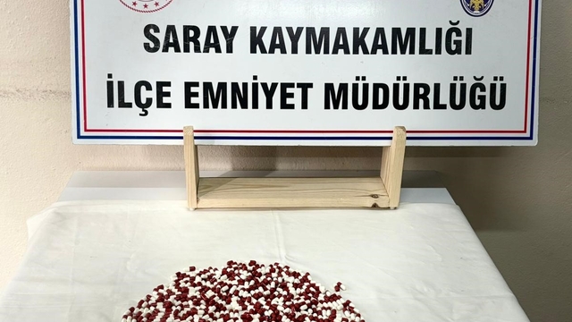 Tekirdağ'da 657 adet uyuşturucu hap ele geçirildi