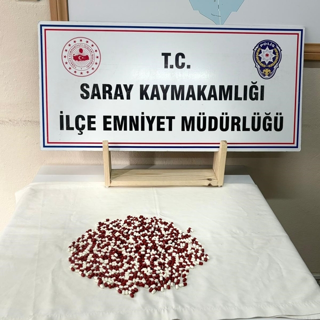 Tekirdağ'da 657 adet uyuşturucu hap ele geçirildi