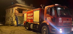 Çorum’da evin bacasında çıkan yangın korkuttu