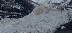 Yüksekova’da çığ paniği: Köy halkı faciadan döndü
