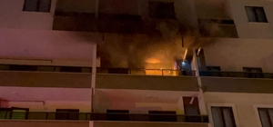 Bursa'da 5 katlı binada çıkan yangın söndürüldü