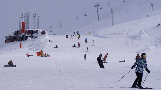 Palandöken bayramda cıvıl cıvıl