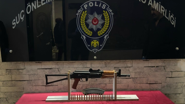 Gaziantep'te 1 adet tüfek ile 21 adet fişek ele geçirildi: 1 gözaltı