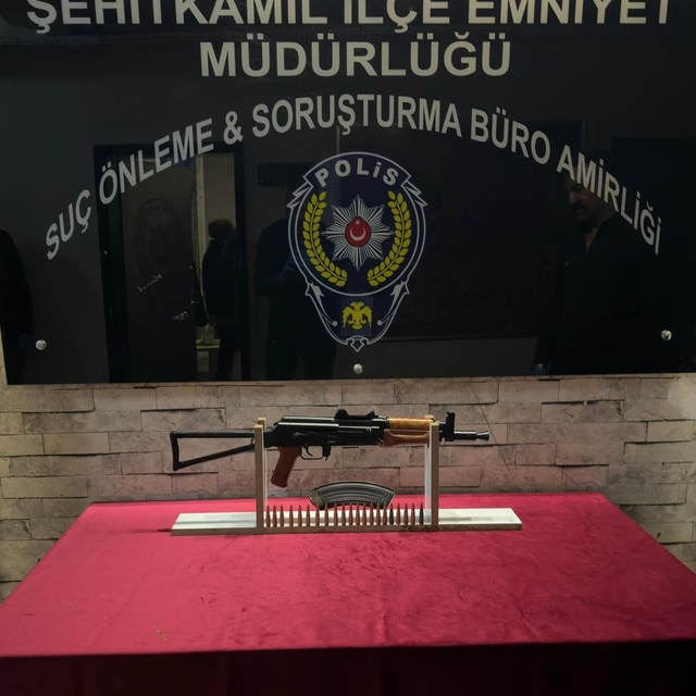 Gaziantep'te 1 adet tüfek ile 21 adet fişek ele geçirildi: 1 gözaltı