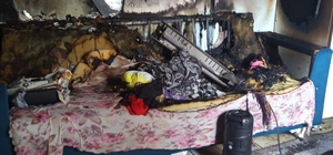 Bayram günü yangın afetini yaşadılar