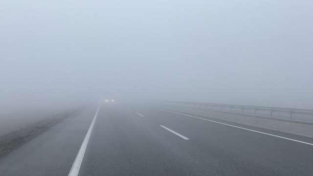 Pamuk Geçidinde yoğun sis etkili oldu