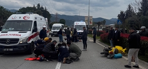 Marmaris'te otomobille çarpışan motosikletteki 2 İngiliz turist ağır yaralandı
