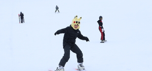 Ramazan Bayramı'nın son gününde Erciyes'teki pistler kayakseverlerle doldu