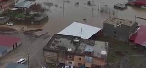 Dereler taştı, mahalle sular altında kaldı