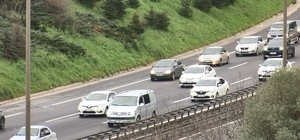 Ramazan Bayramı'nın son gününde TEM’in Kocaeli geçişinde yoğunluk