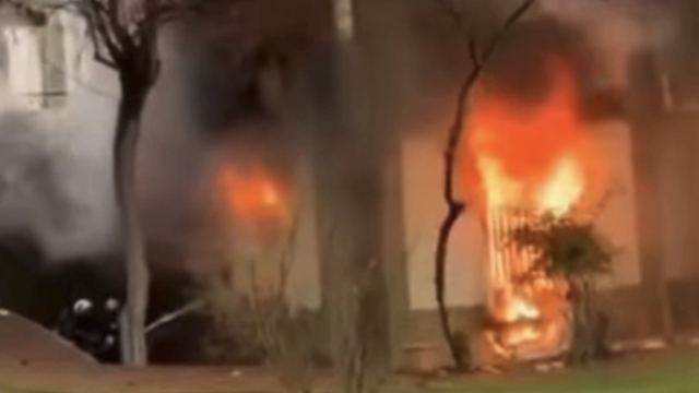 Gaziantep'te caminin bodrum katında korkutan yangın