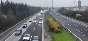 Anadolu Otoyolu’nun Düzce geçişinde dönüş yoğunluğu