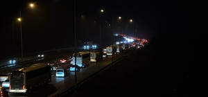 Bolu geçişinde bayram trafiği kilit