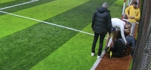 Halı saha maçında kalbine yenik düştü: O anlar kamerada