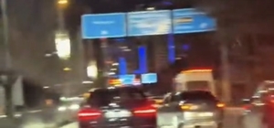 Elazığ'da, makas atan araç kamerada