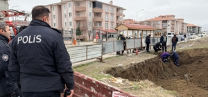 İnşaat alanında doğalgaz hattı koptu, ekipler seferber oldu