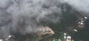 Uludağ'dan inen sis Bursa'yı sardı Bursa'da sis manzarası havadan görüntülendi