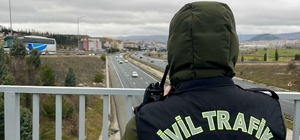 Bilecik'te drone destekli trafik denetimi