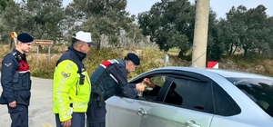 Germencik’te jandarma bayram boyunca sahadaydı