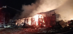 Kocaeli'de ahırda çıkan yangında 50 küçükbaş öldü