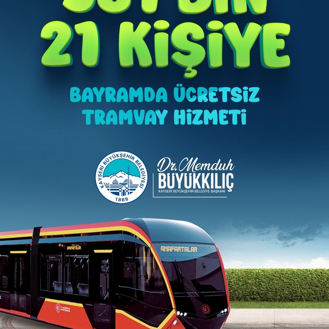 Başkan Büyükkılıç: "Bayramda 381 bin kişiye ücretsiz tramvay sağladık"
