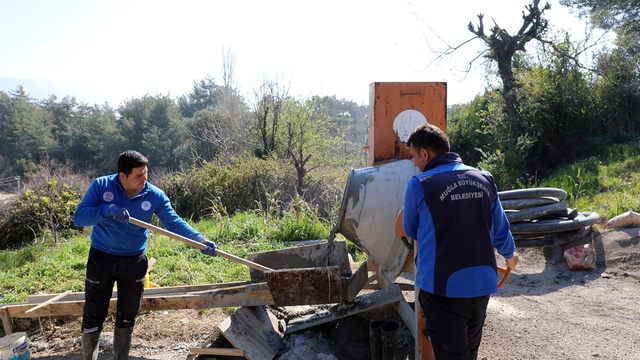 Üreticinin talebi üzerine sulama havuzu kapasitesi 30 tona çıkarıldı