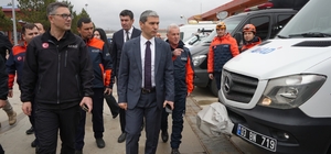 Vali Aktaş, AFAD'ın çalışmaları hakkında bilgilendirildi