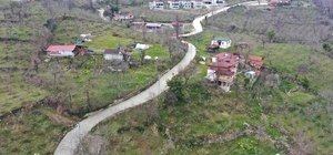 Ordu'da beton yol çalışmaları devam ediyor