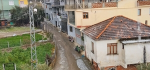 Köşk'te dolu yağışı etkili oldu, yollar beyaza büründü