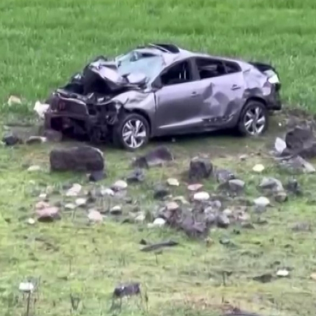 Batman'da araç uçuruma yuvarlandı: 1 yaralı