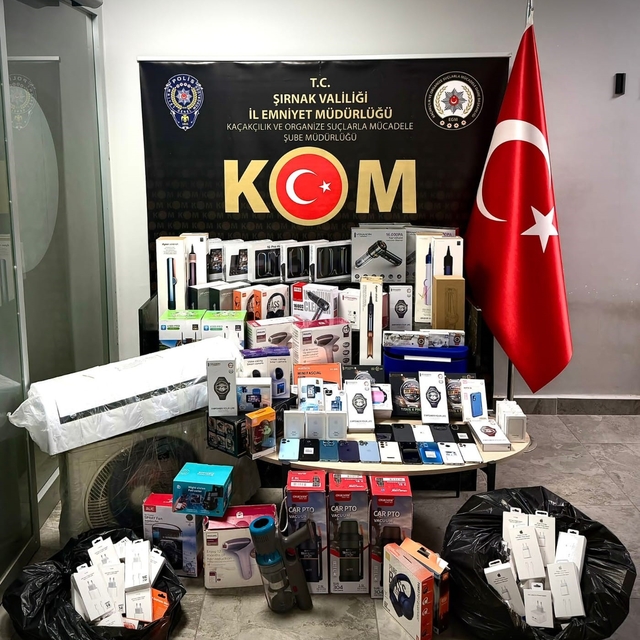 Şırnak'ta 3 buçuk milyonluk kaçak malzeme ele geçirildi