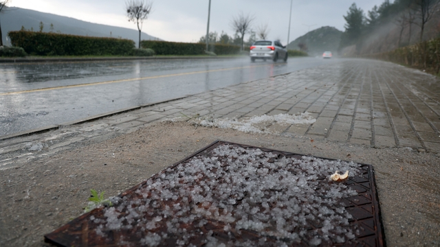 Muğla'da dolu sürprizi