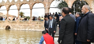 Vali Şıldak Balıklıgöl’de incelemelerde bulundu