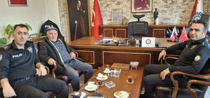 Beypazarı'nda şehit babası Tiftik’ten emniyet ve jandarmaya bayram ziyareti