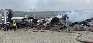 Ahır yangınında çok sayıda hayvan öldü