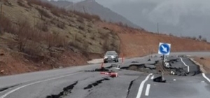 Hakkari'de yeni yapılan sınır yolu çökmeye başladı