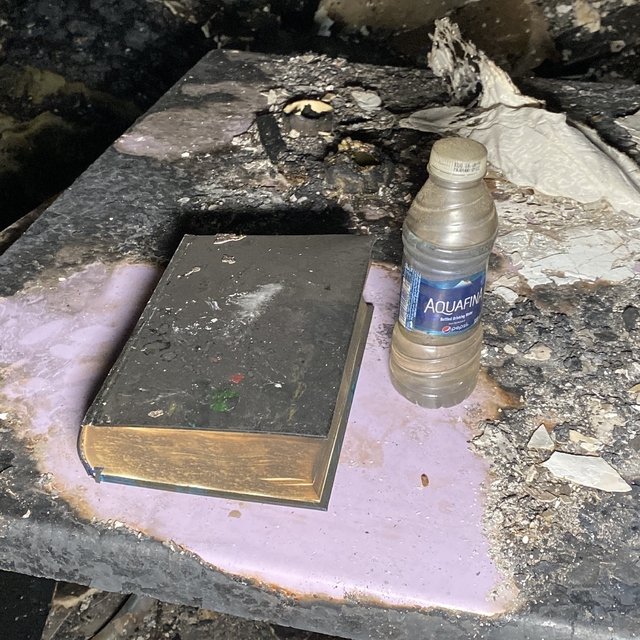 Çorum'da yanan gecekonduda Kur'an-ı Kerim meali zarar görmedi