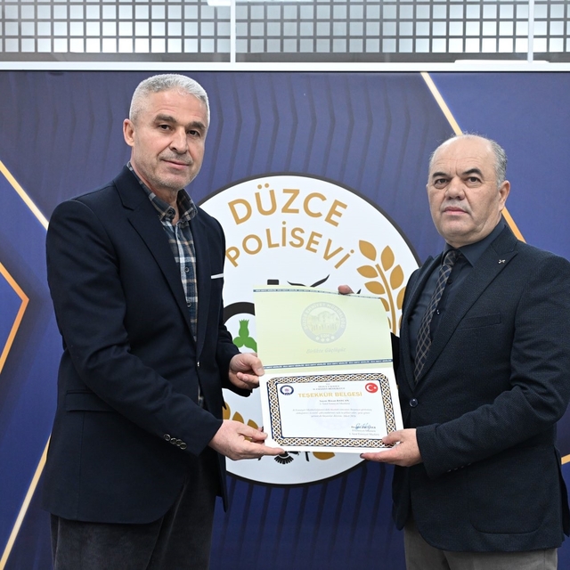 Kaynaşlı emniyet müdürü Manisa'ya tayin oldu